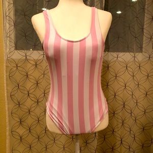 Forever 21-Very cute white/pink One Piece -Small